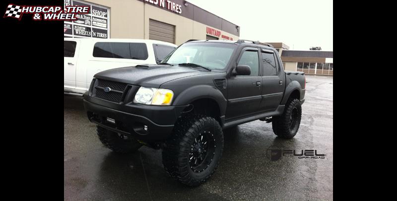 vehicle gallery/ford sport trac fuel krank d517 0X0  Matte Black & Milled wheels and rims